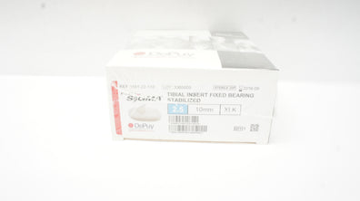DePuy 1581-22-110 Sigma Tibial Insert Fixed Bearing Stabilized 2.5, 10mm XLK (x)